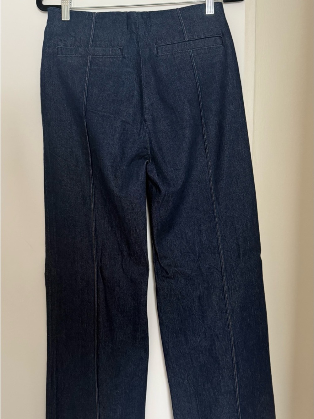 Reformation Dark Blue High-Rise Wide-Leg Jeans - Picture 5 of 5